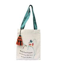 Load image into Gallery viewer, Tote Bag With Dragonfly Print - Multicolor
