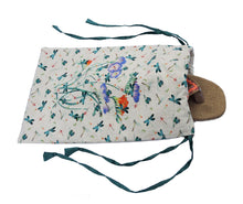 Load image into Gallery viewer, Travel Shoe Bag with Dragonfly Print - Multicolor
