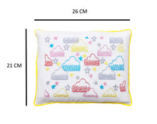 Load image into Gallery viewer, Mustard Seed Baby Head Shaping Pillow &amp; Flat Head Syndrome Prevention - Happy Star Embroidered - Small Size
