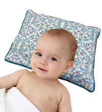 Load image into Gallery viewer, Mustard Seed Baby Head Shaping Pillow &amp; Flat Head Syndrome Prevention - Floral Lake Ditsy Print - Large Size
