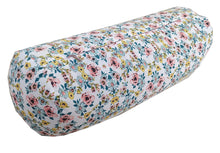Load image into Gallery viewer, Buckwheat Hull Bolster with Carry Bag - Floral Lake Ditsy Print - Blue
