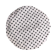 Load image into Gallery viewer, Shower Cap - Polka Dot Printed - Blush Pink &amp; Black
