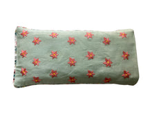 Load image into Gallery viewer, Eye Pillow Filled With Lavender &amp; Flaxseed - Peach Flower Embroidered
