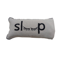 Load image into Gallery viewer, Eye Pillow Filled with Flaxseed - Typographic Design - &quot;Sleep&quot; Embroidered
