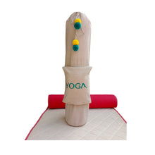 Load image into Gallery viewer, Yoga Mat Bag - Typographic design - &quot;Yoga&quot; Embroidered
