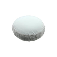 Meditation Cushion Zafu With Buckwheat Hulls Filled - Solid off White