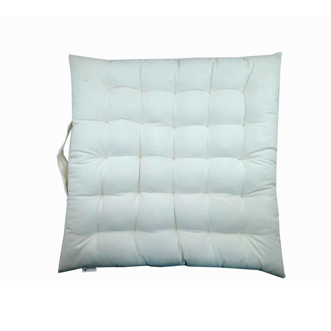Meditation Cushion/Floor Pillow - Solid off white