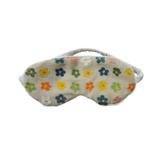 Load image into Gallery viewer, Eye Mask Filled With Dried Lavender Flower - Multicolor Floral Embroidered
