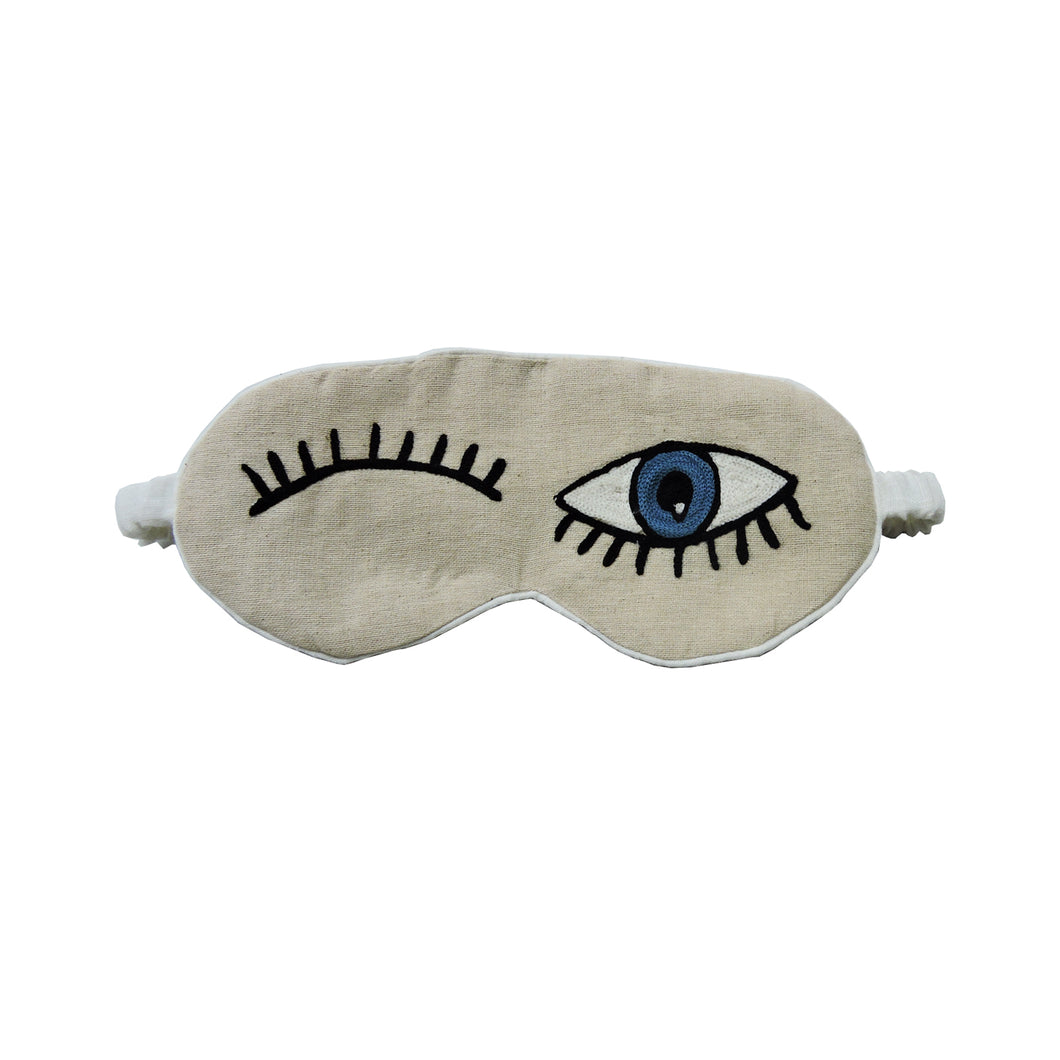 Eye Mask - Evil Eye Embroidered