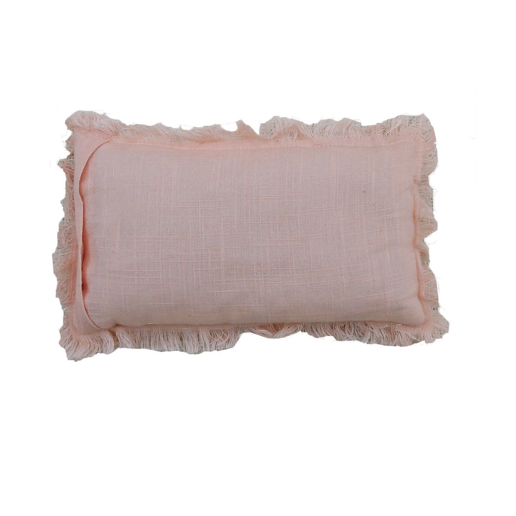 Eye Pillow Filled with Flaxseed - Solid with fringes
