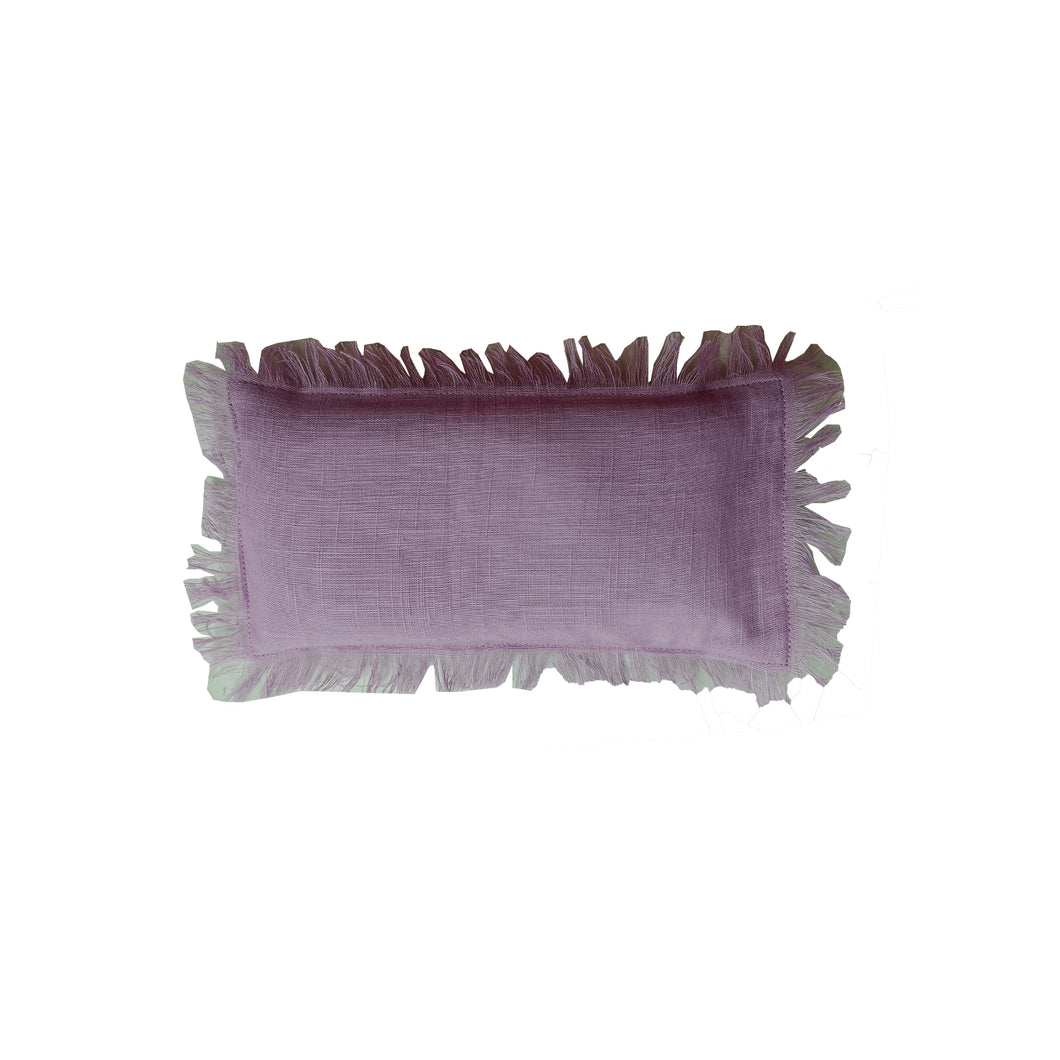 Eye Pillow Filled with Flaxseed - Solid with fringes