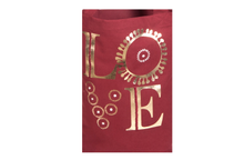 Load image into Gallery viewer, Tote Bag with Gold Foil Print - Berry/Maroon
