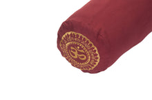 Load image into Gallery viewer, Yoga Bolster - Om Embroidered - Berry
