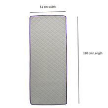 Load image into Gallery viewer, Cotton Anti-Skid Yoga Mat With Rubber Backing - Purple
