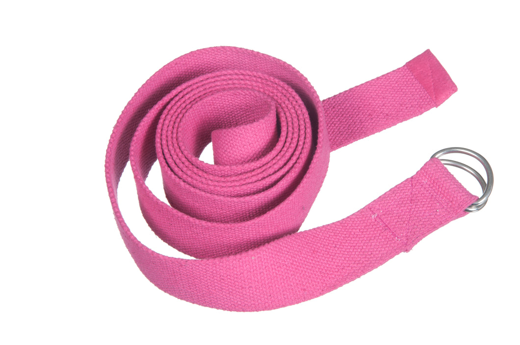 Yoga Belt For Stretching and Flexible Yoga - Pink